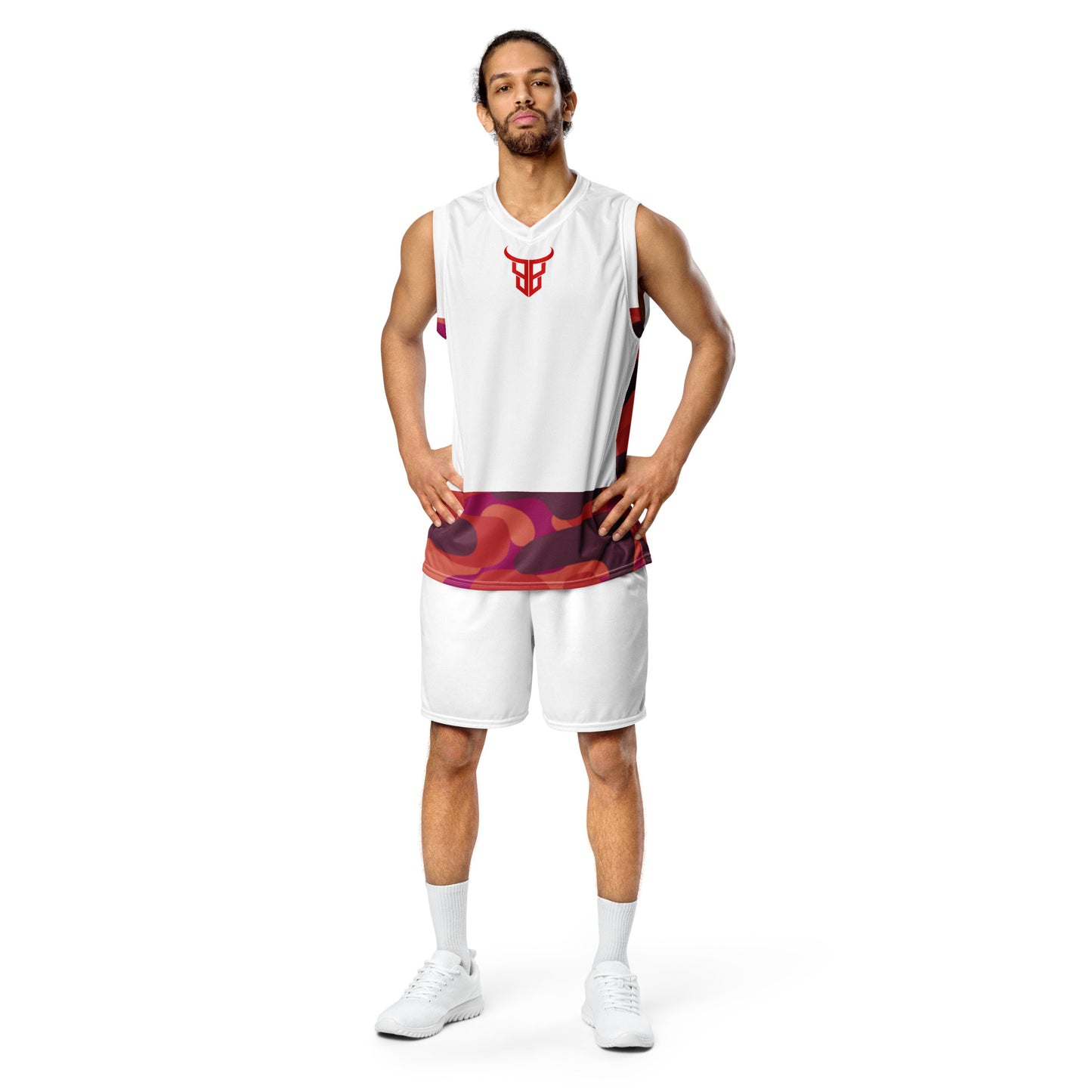 Maillot de basket recyclé all over